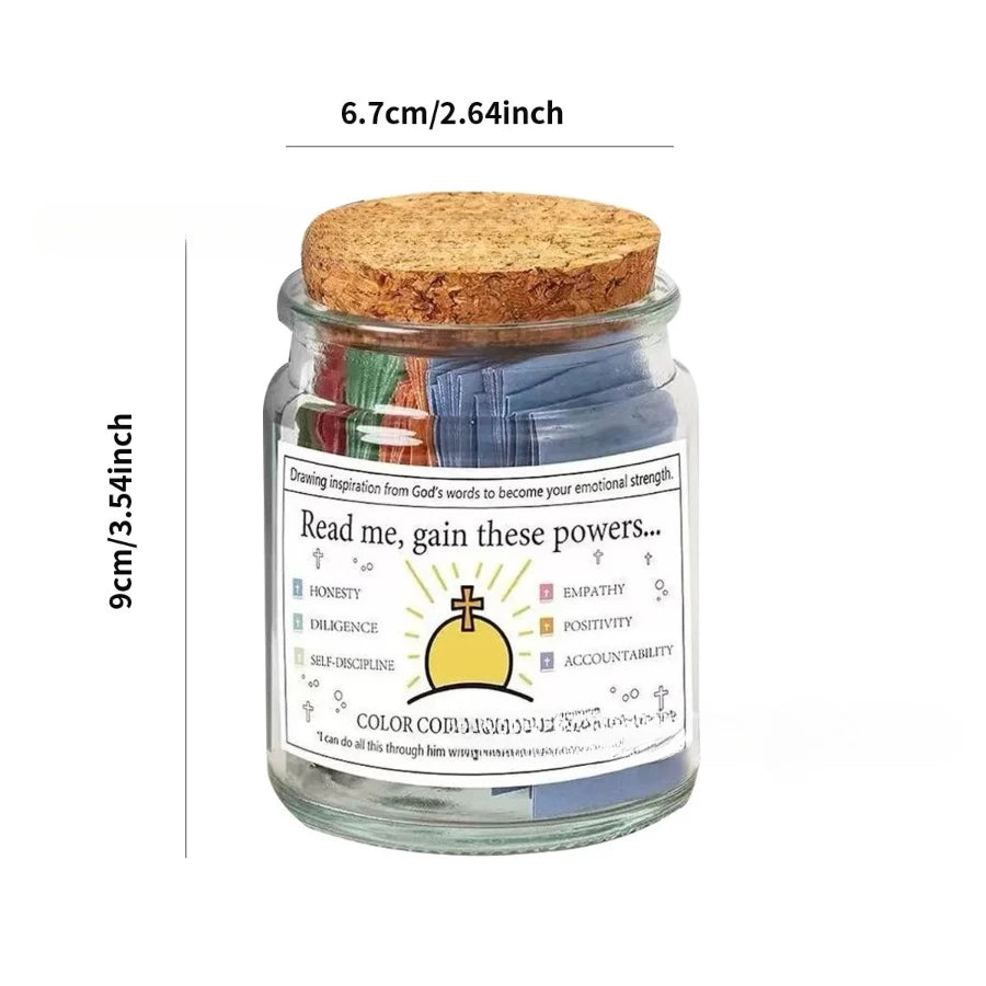 (GIFTING OFFER) Handmade 90 Day Bible Verses Jar (FREE CHRISTIAN GIFT BOX)