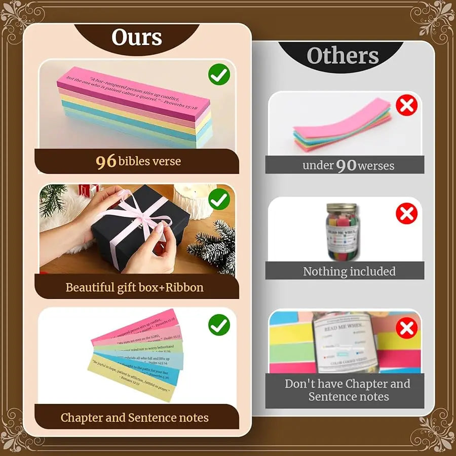(GIFTING OFFER) Handmade 90 Day Bible Verses Jar (FREE CHRISTIAN GIFT BOX)
